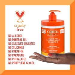 Sulfate-Free Cleansing Cream Shampoo with Shea Butter for Natural Hair