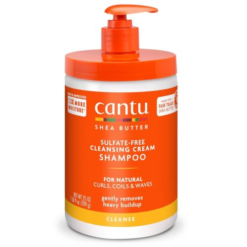 Sulfate-Free Cleansing Cream Shampoo with Shea Butter for Natural Hair -709gr