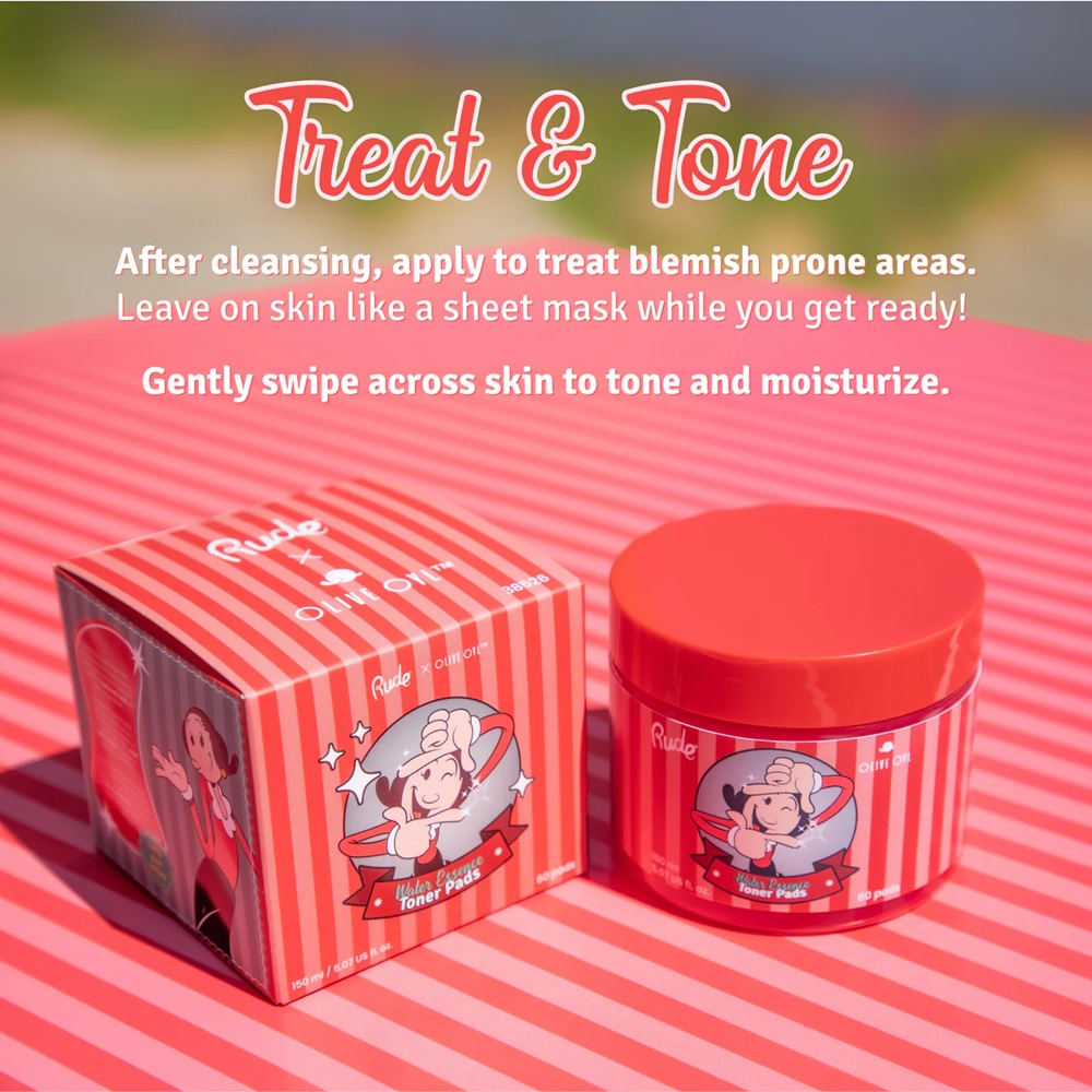 Olive Oyl Water Essence Toner Pads /60pads - Image 3