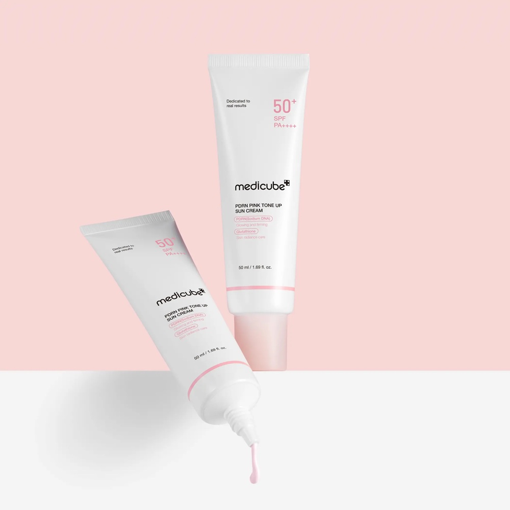 PDRN Pink Tone Up Sun Cream SPF50+, PA++++ /50ml - Image 3